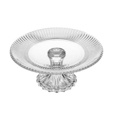 Imagem de Prato para Bolo 25 cm de Cristal com Pé Renaissance Lyor