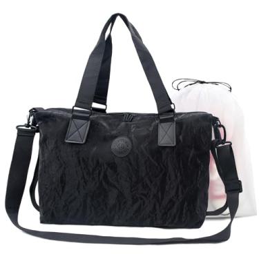 Imagem de Bolsa de ginástica para homens e mulheres com bolsa úmida para sapatos – bolsa esportiva impermeável para viagens, esportes, fitness e treino