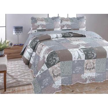 Imagem de Cobre Leito Dupla Face Estampada King 280X260Cm Vilhena - Jolitex