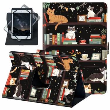 Imagem de ACWDMKH Capa universal para tablet Android 10 de 10,1 polegadas com rotação de 360 graus, capa fólio para iPad 9,7/10,2/10,5/Galaxy Tab 9-10,5 polegadas/Fire HD10 e mais tablet de 9,0 a 10,5 polegadas