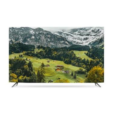 Imagem de Capa universal contra poeira de TV para telas LCD/LED/Plasma de 32 a 80 polegadas - Protetor de tela interno moderno de alta qualidade e pano de decoração de sala de estar artístico para pendurar TVs