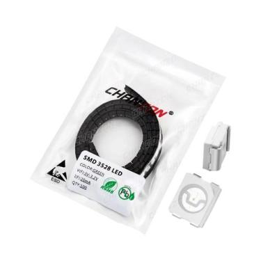 Imagem de Kit De Diodos LED SMD 3528 1210 100pcs Verde Vermelho Branco Quente Az