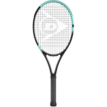 Imagem de Dunlop Sports Raquete de tênis pré-amarrado Team 260, cabo 3/8, preto/azul