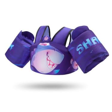 Imagem de Boias infantis aprovadas pela Guarda Costeira UL para crianças de 2/3/4/5/6 anos de idade, colete de natação infantil com alça dupla cruzada para crianças de 10 a 29,9 kg