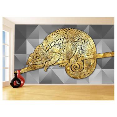 Imagem de Papel De Parede 3D Animais Pop Art Camaleão Pet 3,5M Pxa24 - Você Deco