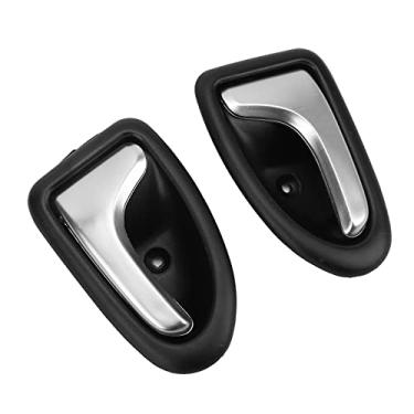 Imagem de Tbest Maçaneta interna do carro, 2 peças, prata fosca, ABS premium, substituição para INTERSTAR Master CLIO II Megane I Scenic TRAFIC