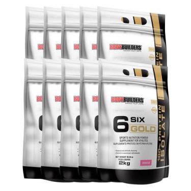 Imagem de Kit 10X Whey Protein Isolado Six Gold 2Kg - Bodybuilders