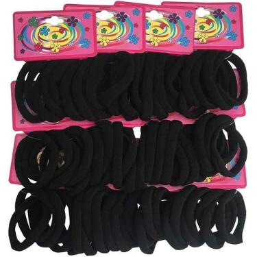 Imagem de Kit 360 Elásticos Preto Xuxinha Para Cabelo Infantil - Lynx Produções