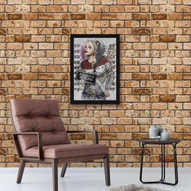 Imagem de Quadro Decorativo Arlequina 34X23Cm - Moldura Branca - Quadros On-Line