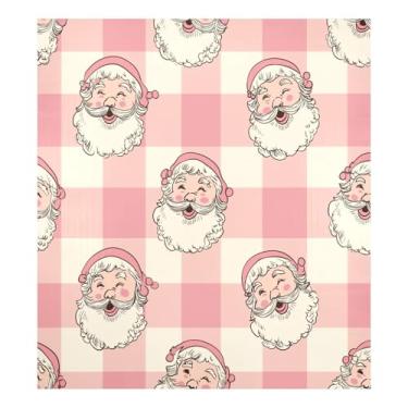 Imagem de Blueangle Capa de ímã vintage de Papai Noel Faces para lava-louças, decoração de capa frontal de lava-louças, adesivos de eletrodomésticos, adesivos de eletrodomésticos, 58,4 cm C x 66 cm Adesivo