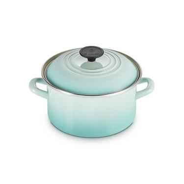 Imagem de Caçarola Redonda Aço Inox 3,7 Litros 20 cm Azul Cool Mint Le Creuset