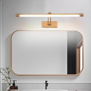 Imagem de Luz de Espelho LED Banheiro Moderno Arandelas de Parede 350° Rotação Ângulo Ajustável Lâmpada de Parede Iluminação de Imagem Metal Iluminação de Parede Espelho Armário Banheiro Sala de Estar (Luz