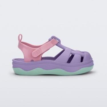 Imagem de Sandália Infantil Menina Mini Melissa Zig Lilás/Rosa-Feminino