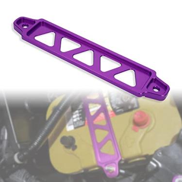 Imagem de TOMALL Suporte de amarração de bateria para carro de liga de alumínio, acessórios de trava para Honda Civic Acura (roxo)
