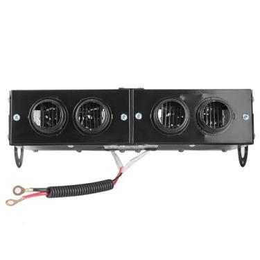 Imagem de POCREATION Desembaçador de Aquecedor de Carro, 12V 800W 4 Saídas de Ar, Interruptores Duplos, Potência Ajustável, Com Material de Ferro de, para Descongelamento, Aquecimento Em Carros e