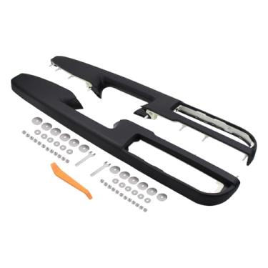 Imagem de DriveFix Par de reparo de braço dianteiro preto de 68.6 cm com alça de liberação de porta acima do apoio de braço para GMC Yukon Sierra para Chevrolet Tahoe Avalanche Suburban Silverado 1500 2500 3500