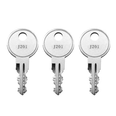 Imagem de (3) Chaves de caixa de ferramentas KeyPower J201 - J300 para caixas de ferramentas de caminhão melhor construídas, também compatíveis com Bauer/Jobco/Deflecta-Shield/Pop Lock/LeatherLyke/SnugTop