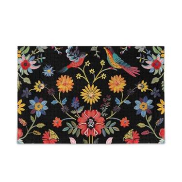 Imagem de WELLDAY Quebra-cabeça bordado pássaro padrão 1000 peças grande jogo de arte para adultos adolescentes