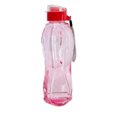 Imagem de Garrafa Squeeze 620ml para Água Com Tampa Academia Caminhada Fitness (Rosa)