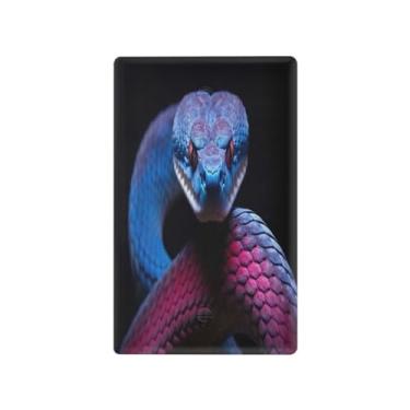 Imagem de Wassud Placa de cobertura para interruptor de luz de cobra, capas de tomadas duplex, placa de parede, decoração de casa, sala de estar, quarto, decoração