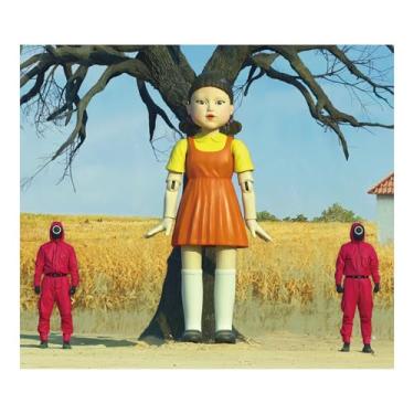 Imagem de Banner de pano de fundo de jogo de terror, fundo fotográfico de sobrevivência de 1,2 x 1,5 m, faixa estética de sobrevivência escura para tapeçaria de parede de festa de cosplay com tema de terror