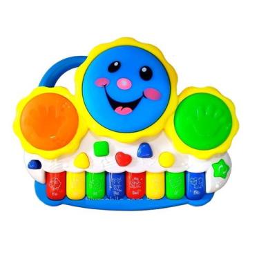 Imagem de Brinquedo Infantil Pianinho Musical Fazendinha Musicas Sons de Animais
