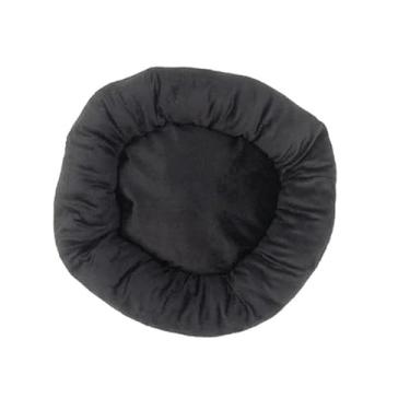 Imagem de Casinha Pet Redonda Caminha para Cachorro e Gato Fofinha Lavável Confortável Prática(Preto)