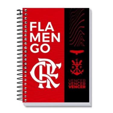 Imagem de Caderno Flamengo Universitário 10 Matéria 160 folhas - Kit, Vermelho e