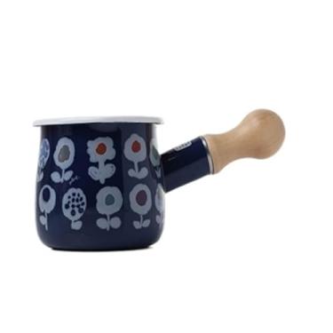 Imagem de EFDNK-HB Panela de leite esmaltada, panelas e frigideiras esmaltadas multiuso superfície antiaderente, fácil de limpar, panela esmaltada multiuso para ferver, cozinhar, aquecer, sopas, molhos de leite