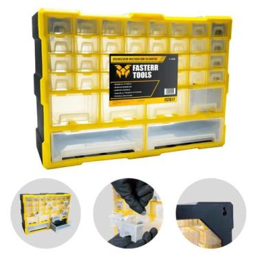 Imagem de Caixa Organizadora Gaveteiro Multiuso com 38 Gavetas Fasterr - FST017