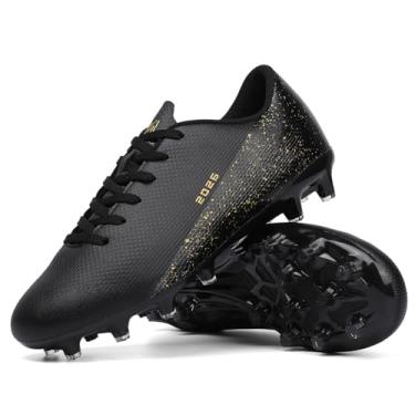 Imagem de GODLARK Chuteiras de futebol masculinas femininas para ambientes fechados, sapatos de beisebol largos, sapatos de rúgbi para adultos, jovens, meninos grandes, pequenos spikes AG TF botas de futebol