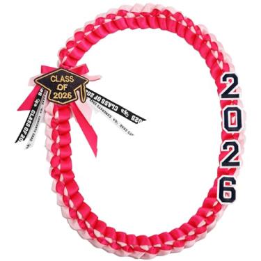 Imagem de FOMOMDI Colar trançado de formatura 2026 Leis para graduação, para estudantes universitários, materiais de festa de pós-graduação, 2026, Poliéster, Sem Pedra Preciosa
