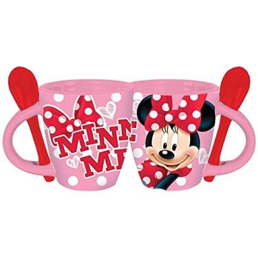 Imagem de Caneca Disney Minnie Me Espresso com colher, rosa