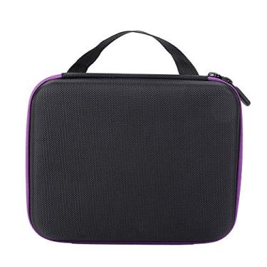 Imagem de GLOGLOW Caixa de Armazenamento, Material de Nylon e Pp, Armazenamento Elegante para Diamantes e Acessórios, Preto 30 Slots Bordado de Diamante Nan (Roxo)