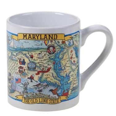 Imagem de Certified International Caneca jumbo Maryland Souvenir 590 ml, conjunto de 6, multicolorida