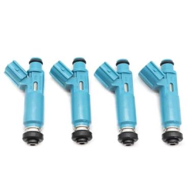 Imagem de Conjunto de 4 bicos injetores de combustível para Toyota Camry, Solara e Highlander (2001-2004) com motor 2.4L L4 2AZFE. Peças de reposição para automóveis.