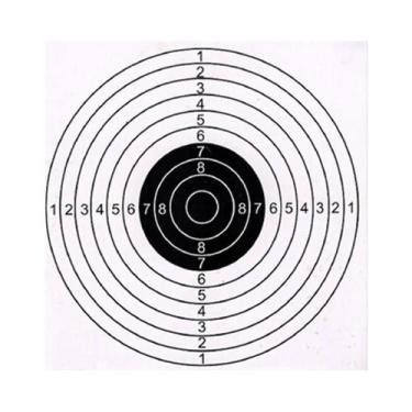 Imagem de 20 unidades/pacote 14*14cm prática de tiro cartão rígido alvo papel - 