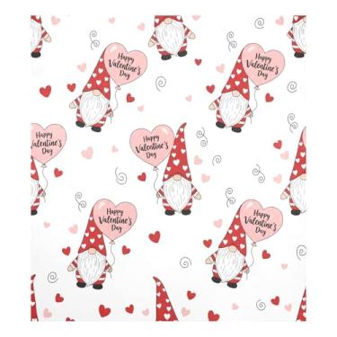 Imagem de Blueangle Valentine Gnomos Capa de ímã de lava-louças, decoração de capa frontal de lava-louças, adesivos de eletrodomésticos, adesivos de eletrodomésticos, adesivo magnético decorativo de 58,4 cm C x