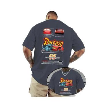 Imagem de Camiseta Masculina Disney Lightning McQueen De Manga Curta Com Tema De