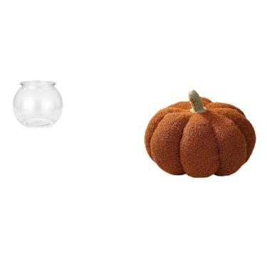 Imagem de Whtkoph Almofada Decorativa Transparente em Formato de Abóbora para Aquário, Vaso, Escritório, Mesa, Casa, Quarto, Decoração de Mesa