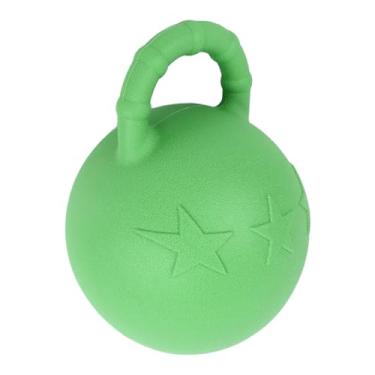 Imagem de Cryfokt Bola de Jogo de Cavalo, Sabor Atraente de Fruta, Salto Lento, Brinquedo de Cavalo de Borracha para Jogo de Treinamento Equestre
