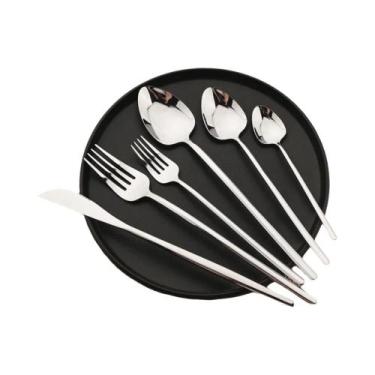 Imagem de Conjunto De Talheres De Aço Inoxidável 4/16/24/32 Peças Garfo Colher F