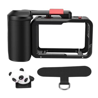 Imagem de Acouto Gaiola de Câmera Adequada para ACTION 4 3 5PRO Equipamento de Vídeo de Metal Protetor Com Alça Lateral Antiderrapante Extensão de Sapata Fria