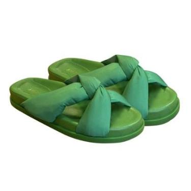 Imagem de Chinelo Arezzo Tiras Pillow Verde-Feminino