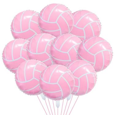 Imagem de 10 peças de balão esportivo de aniversário, copa do mundo, decoração de festa esportiva, festa temática esportiva para vôlei, beisebol, tênis e basquete, competições de bola esportiva (vôleibol)