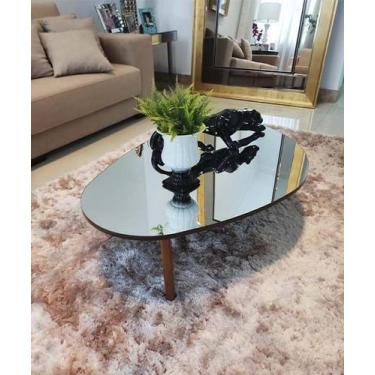Imagem de Mesa de Centro de Sala Espelhada Orgânica Paris Mirror Demoglass