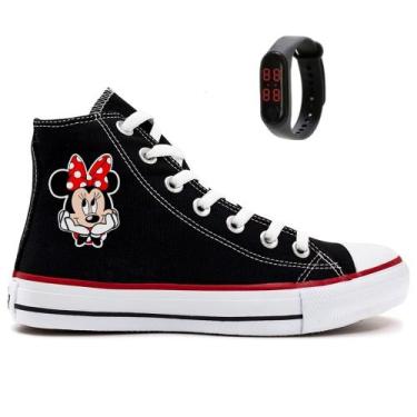 Imagem de Tênis Minnie Do Mickey Desenho Meninos E Meninas Com Relógio - Star, P