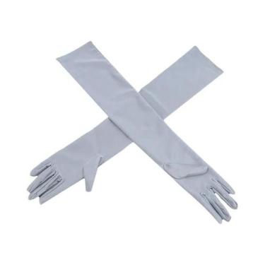 Imagem de Luvas longas de proteção UV feminina, protetor solar, direção e ciclis