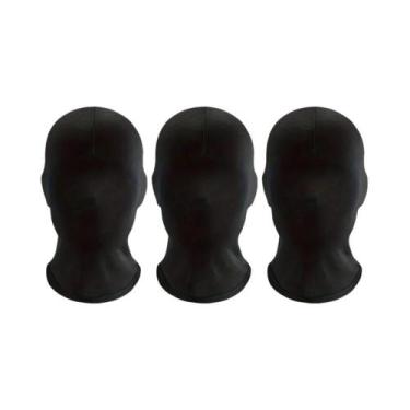 Imagem de Máscara De Fantasia Respirável Preta Completa Para Halloween Natal Cos