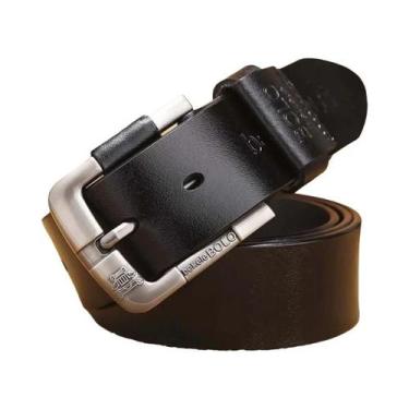 Imagem de Cinto Masculino De Couro Genuíno De 3,8cm, Luxuoso E Moderno, Com Five